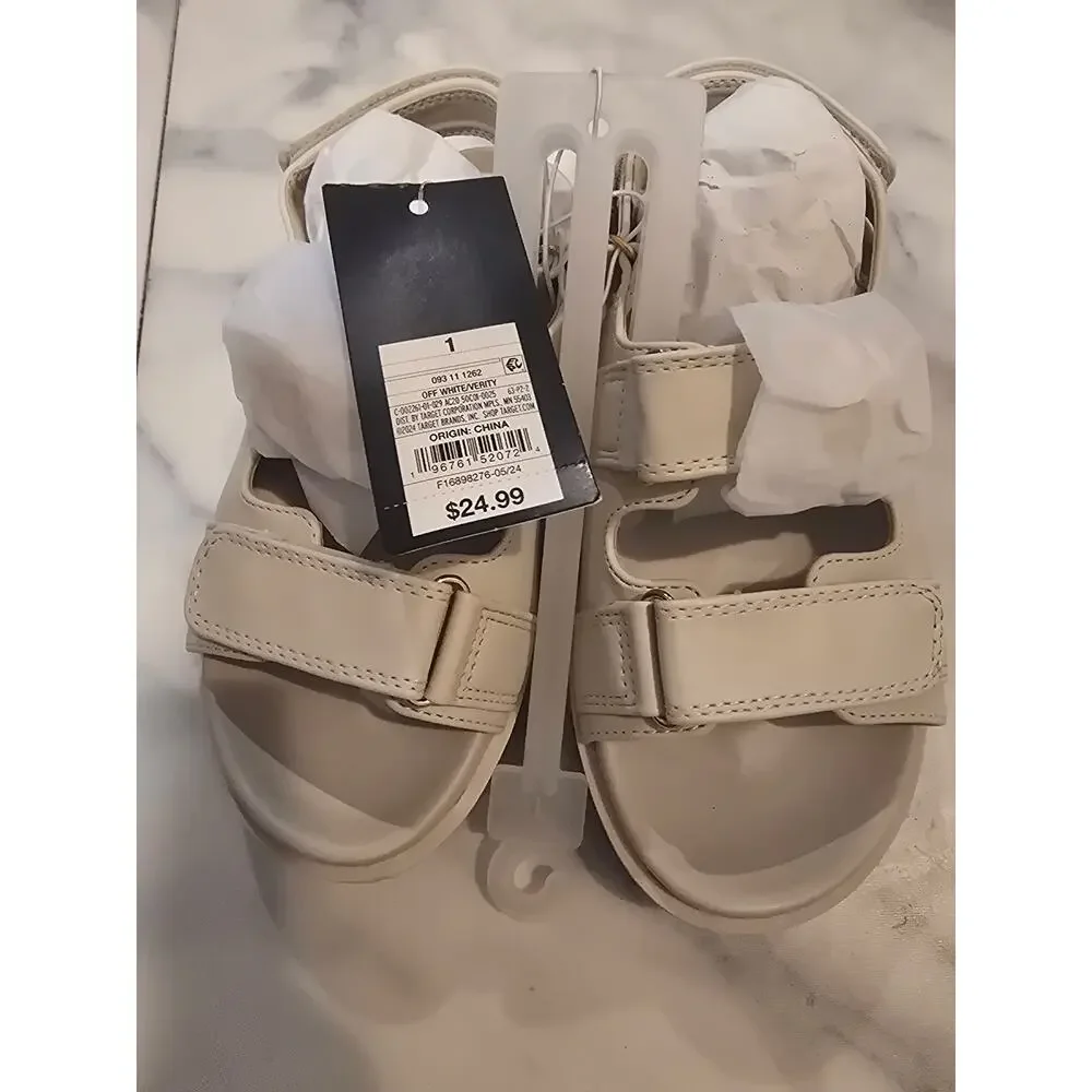 Art Class Kids’ Verity Hardware Sandals Off-White Size 1